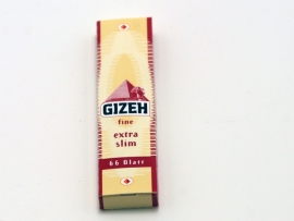 Gizeh Fine Extra Slim Blättchen Zigarettenpapier 66 Blatt