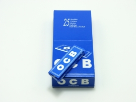 25x OCB Blau  50 Blatt - als BOX Blättchen Zigarettenpapier