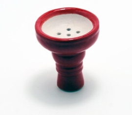 Aladin - Tabakkopf Ton groß (glasiert), rot