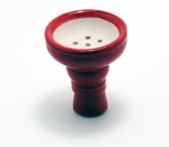 Aladin - Tabakkopf Ton groß (glasiert), rot