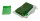 Schnellverschlußbeutel grün o. Druck - (100 Stück) - 55x65mm 50µ