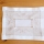 Decke - beige Stickerei auf Hohlsaum / Leinenoptik (30/40 cm)