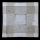 Decke quadratisch - Leinenoptik mit Hohlsaum (30/30 cm)