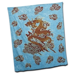 Batik Tuch Drache blau - 2100x2400mm
