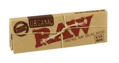 RAW Organic 1 1/4 Papier 32 Blättchen, 24er BOX