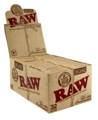 RAW Organic Connoisseur 1 1/4 Papier 32 Blättchen+Tips, 24er BOX