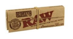 RAW Organic Connoisseur 1 1/4 Papier 32 Blättchen+Tips, 24er BOX