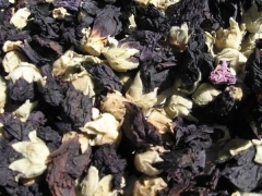 schwarze Malvenblüten, ganz mit Kelch (50g)