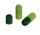 Gelatinekapseln grün / dunkelgrün - Größe 4 - 500 Stück