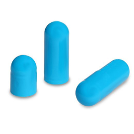 Gelatinekapseln hellblau - Größe 0 - 100 Stück