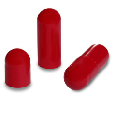 Gelatinekapseln rot - Größe 1 - 20 Stück