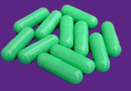 Vegetarische Leerkapseln ( HPMC ) Größe 1 - hellgrün - 100 Stück