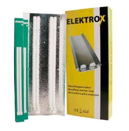 Elektrox Stecklingsarmatur mit 2 x 55W Sylvania Leuchtmittel