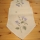 Tischläufer - dunkelecru-bunt Stickerei "Blumen" (40/140 cm)