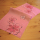 Decke - altrosa-bunt Stickerei "Blumen" (35/50 cm)