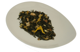 ORANGEN-PRALINÉ - Aromatisierter grüner Tee - (1 Kilo)
