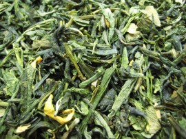 GRÜNTEE MIT GINKGO - Aromatisierter grüner Tee - im Alu-Aroma-Zipbeutel - (1 Kilo)