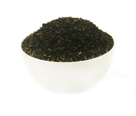 OSTFRIESEN SPEZIAL BROKEN „LECKER TEETIET“ - schwarzer Tee - in einer Black Jap Dose eckig (Teedose) - 147x147x214mm (1 Kilo)