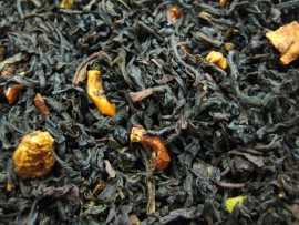 WINTERTRAUM® - Aromatisierter schwarzer Tee - in einer Black Jap Dose eckig (Teedose) - 147x147x214mm (1 Kilo)