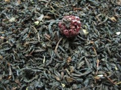 BROMBEERE - Aromatisierter schwarzer Tee - in einer Black Jap Dose eckig (Teedose) - 77x77x100mm (75g)