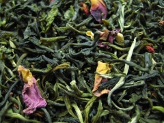 GRANATAPFEL-MAGNOLIA - Aromatisierter weißer Tee - in einer Black Jap Dose eckig (Teedose) - 77x77x100mm (75g)