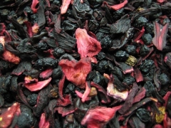 RUMTOPF - Früchtetee - in einer Black Jap Dose eckig (Teedose) - 77x77x100mm (75g)