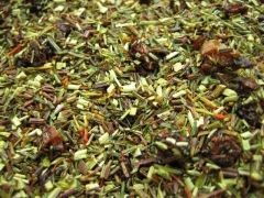 GRÜN ORIGINAL - grüner Rooibusch-Tee - in einer Black Jap Dose eckig (Teedose) - 77x77x100mm (75g)