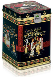 CHINA MAO FENG - grüner Tee - in einer Black Jap Dose eckig (Teedose) - 88x88x122mm (200g)