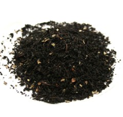 ERDBEER-SAHNE - Aromatisierter schwarzer Tee - in einer Black Jap Dose eckig (Teedose) - 88x88x122mm (200g)