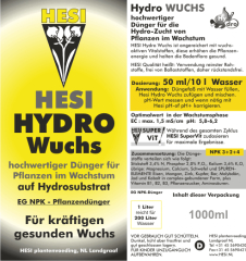 HESI Hydro Wuchs 1l Dünger für Hydro Pflanzen Grow