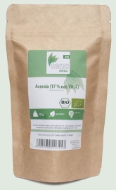 SENA-Herbal Bio -  gemahlenes Acerola (17 % nat.Vit. C)