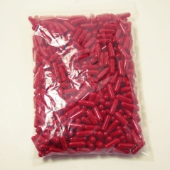 Gelatinekapseln rot - Größe 1 - 500 Stück