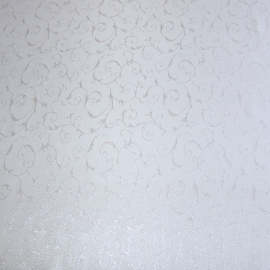 Runde Decke - Jacquard "silber" (150 cm)