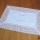 Decke - wollweiß Stickerei mit Hohlsaum und Spitze (35/50 cm)