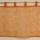 Küche und mehr - Bistrogardine, Organza Stickerei orange (45/150 cm)
