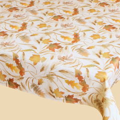 100x140 cm Große Decke  - Textildruck Motiv Herbstlaub