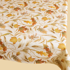 110x160 cm Große Decke  - Textildruck Motiv Herbstlaub