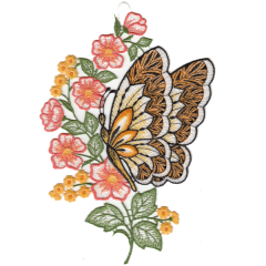  Fensterbild Plauener Stick.Schmetterling (inkl....