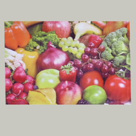  30/45 Platzset Küchenmotiv Obst & Gemüse