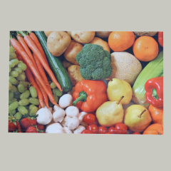  30/45 Platzset Küchenmotiv Obst & Gemüse
