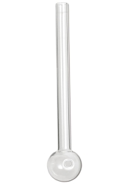 Transparente Ölpfeife - extra lang -  L 155mm Ø 10mm