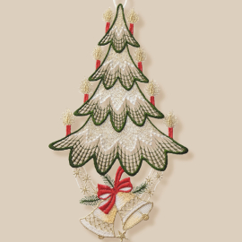 Fensterbild - FB Plauener Stck. Weihnachtsbaum ca. 27 cm (inkl. Saugh.)