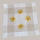 Decke quadratisch - 35 x 35 cm ecru/beige-bunt Stickerei Sonnenblumen