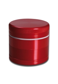 Alu-M&uuml;hle 4-tlg. rot &Oslash; 40mm H 36mm