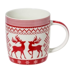 Nordic Christmas - Porzellanbecher - 2 Dekore sortiert -...