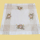 Decke quadratisch - ecru/beige-bunt Stickerei Hasen Leinenoptik (60/60)