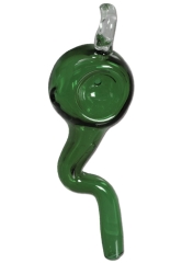 Mini-Pfeife Anhänger Lucky Sperm - grün - L 60mm