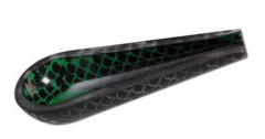 Black Leaf Bröselschale Drachenhaut aus Glas