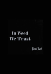 Black Leaf Mixing Tray In Weed We Trust