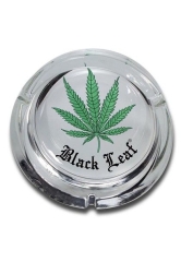 Glasascher mit Black Leaf - Ø 160mm